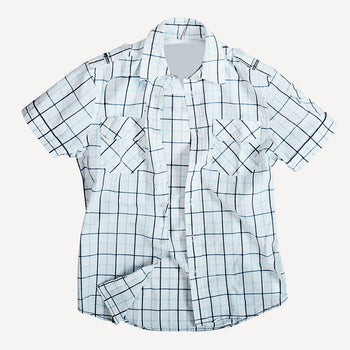 White short-sleeve shirt REGULAR FIT